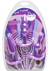 Trinity Vibes Anal Trainer Anal Play Kit - Purple - 3 Piece