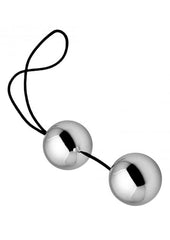 Trinity Vibes Sterling Gray Ben Wa Balls - Gray/Silver