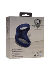 Viceroy Silicone Rechargeable Max Dual Ring - Blue