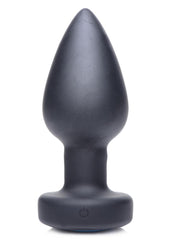 Zeus Vibrating and E-Stim Silicone Rechargeable Anal Plug with Remote Control