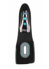 ZOLO Edgemaster Silicone Rechargeable Vibrating Masturbator - Black